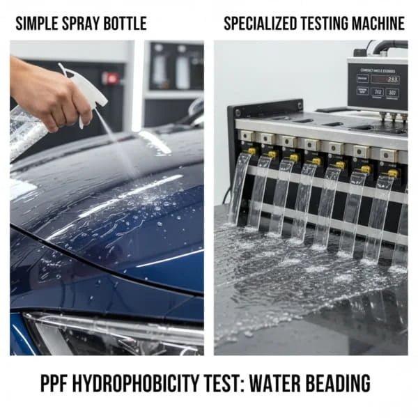 Testing PPF Hydrophobicity